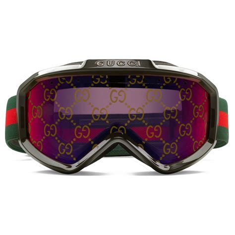 maschera per sciare gucci|Gucci Eyewear Maschera Da Sci Con Stampa .